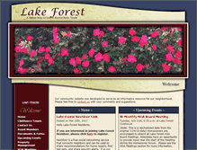 Tablet Screenshot of lakeforestrr.com